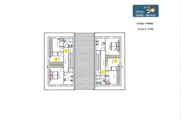 3934-16 piano primo - UNIFAM. AFFIANCATA THIENE (VI)  